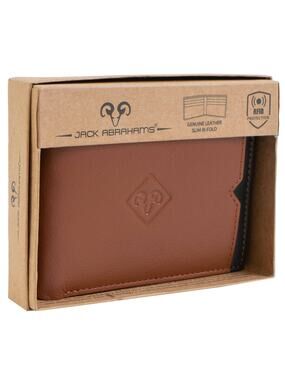 Jack Abrahams Goat Nappa Leather Bi-Fold Wallet